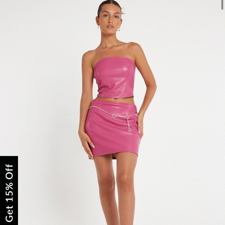 Ima Skirt Satin Pink